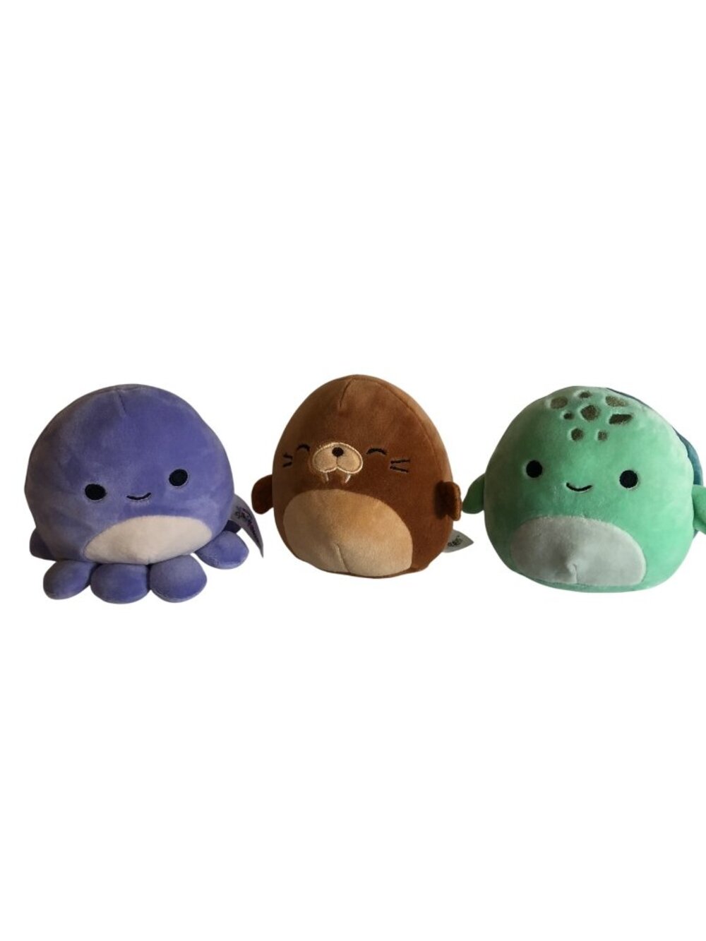Squishmallows Set of 3 Violet Bruce Cole Plush Toys 5in Birthday Christmas Gift
